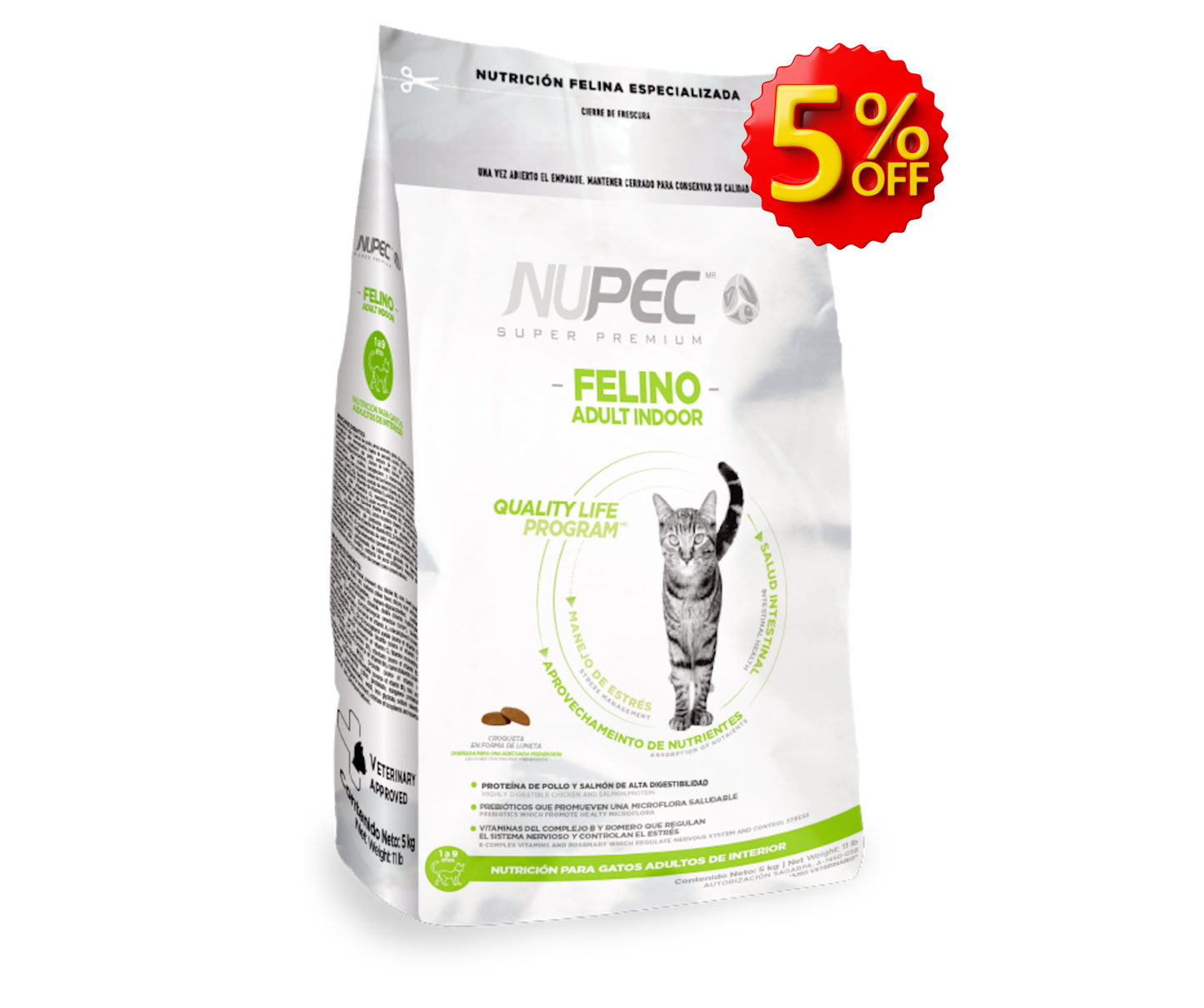 NUPEC FELINO INDOOR 5KG